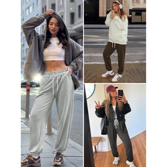 Sweatpants Women Lightweight Set Joggers Lounge Athletic Gym Casual - Picture 5 of 6